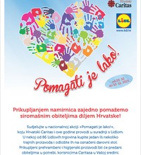 Pomagati je lako - akcija Hrvatskog Caritasa i tvrtke Lidl